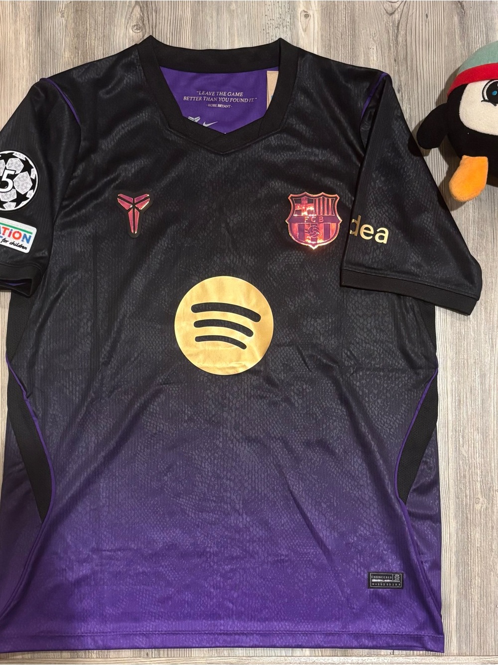 Nike FC Barcelona Black & Purple Away Jersey Lamine Yamal Size M
